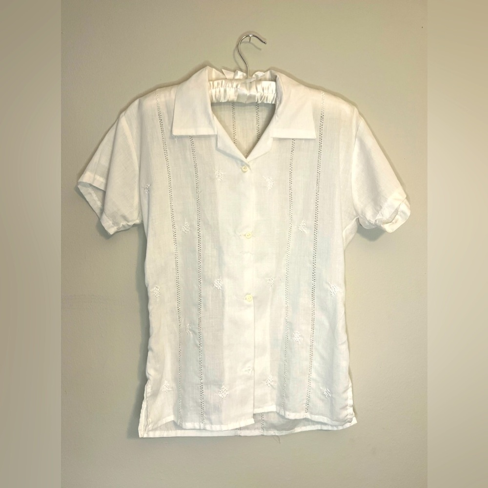 || HANDMADE LINEN SHIRT || BUTTON-UP SHIRT || SHORT-SLEEVE || collar